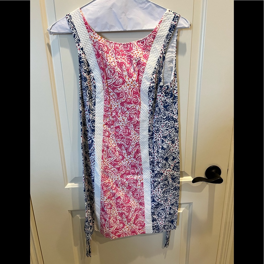 Lilly Pulitzer Blue and pink Shift Dress. Size 8